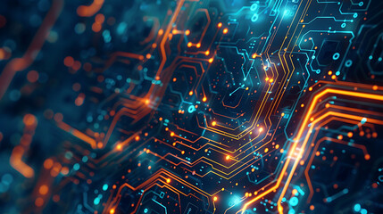 Obraz premium technology background