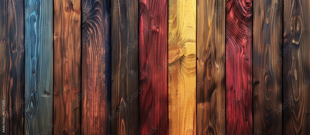 Aufkleber colored wooden texture . with copy space image. Place for adding text or design