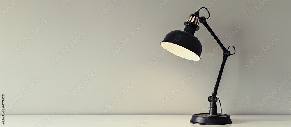 Leinwandbilder Desk lamp isolate on white background. with copy space image. Place for adding text or design