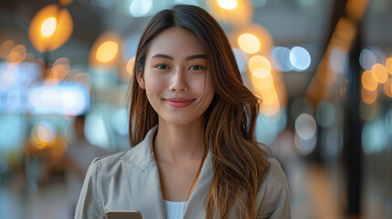 Obraz premium portrait of a woman in a city