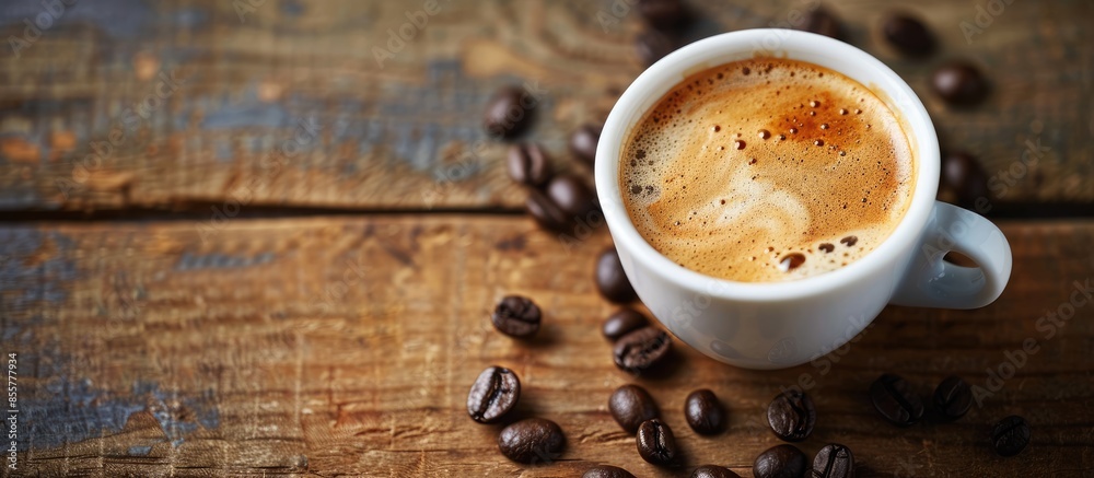 Aufkleber Making coffee. with copy space image. Place for adding text or design