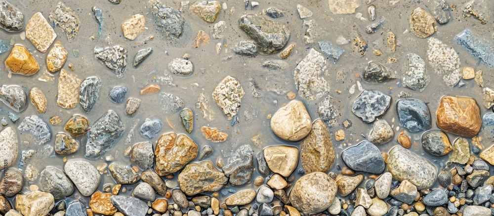 Aufkleber textures wash gravel (abstract). with copy space image. place for adding text or design