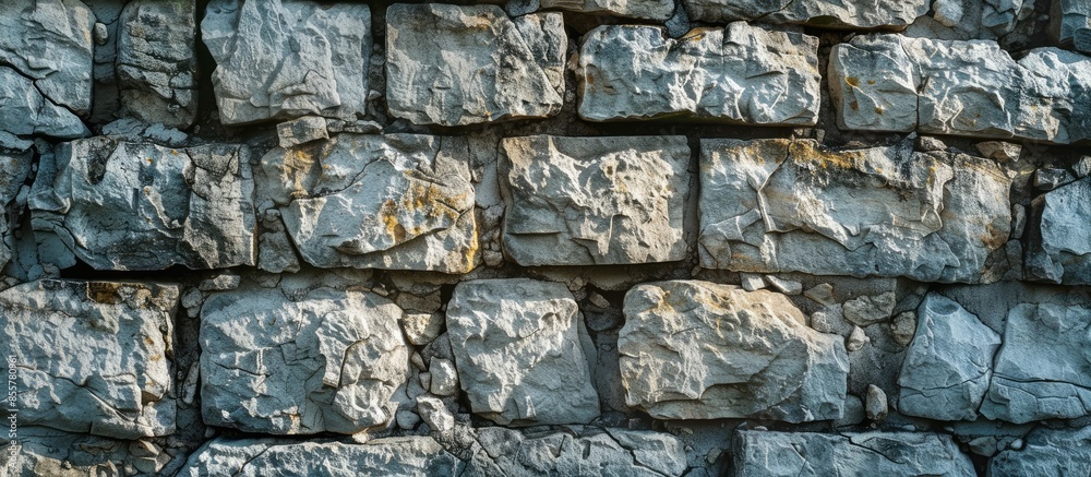 Poster Stone wall background or texture. with copy space image. Place for adding text or design