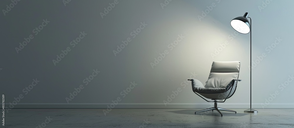 Fototapete lamp modern. with copy space image. Place for adding text or design