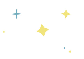 Shining stars, starry sky, many stars, starry endless sky, night sky with glowing sparkles, magic glowing sparkles over skyline, heaven horizon nighttime flat vector illustration.
