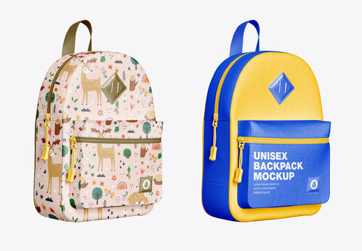 Child Backpack Mockup