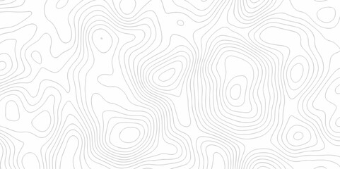 	
Topography geography landscape Topo contour map on white background, Topographic contour lines. Seamless pattern with lines Topographic map. Geographic mountain relief diagram line wave carve patter