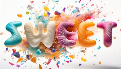 Colorful Sweet Candy Art Explosion