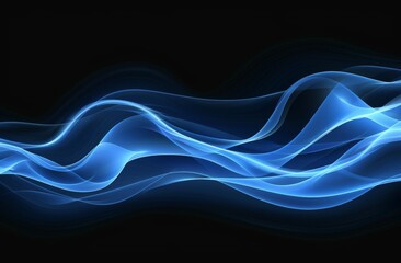 Realistic ground smoke or blue fog cloud modern, special effect vapor on black, steam spray, cumulus cloud