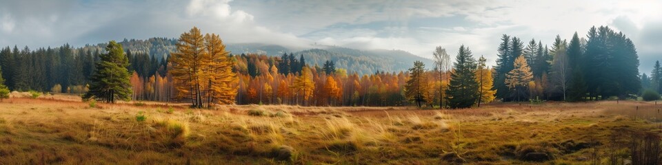 Forest Landscape with Fall Foliage for Desktop and iPhone,Generated by AI