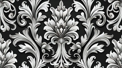 Black and white pattern wallpaper