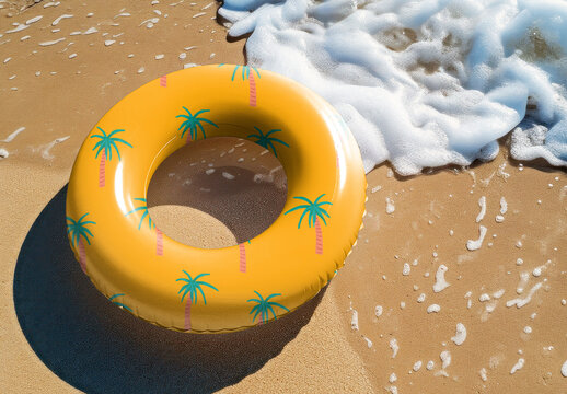 Swim Ring Mockup With Generative AI