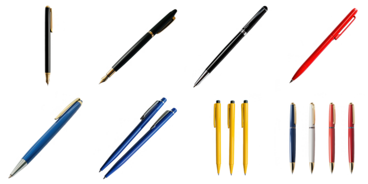 Pen transparent sample mockup isolated png with no background. - Powered by Adobe