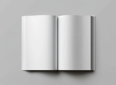 An empty mockup of a newspaper, modern illustration. Paper newspaper with text template.