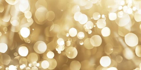 Golden Bokeh Lights Background