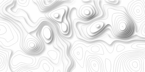 Topography geography landscape Topo contour map on white background, Topographic contour lines. Seamless pattern with lines Topographic map. Geographic mountain relief diagram line wave carve pattern.