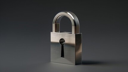 A unique and avant-garde interpretation of a digital padlock as a symbol of security and protection,