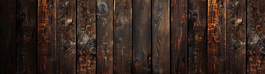 Dark wood background panorama in old brown rustic style - wood timber texture image