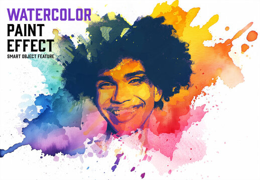 Watercolor Paint Effect with Generative AI