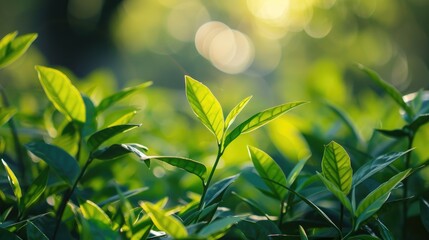 Obraz premium Green blur in a garden