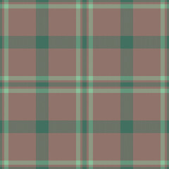 Plaid seamless pattern. Check fabric texture. Vector textile print.