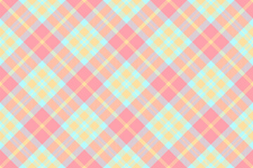 Textile background tartan of vector plaid pattern with a seamless texture fabric check.
