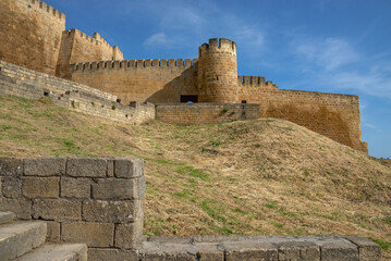 At the foot of the ancient fortress of Naryn-Kala, Derbent. Republic of Dagestan, Russia