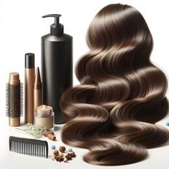 Naklejka premium Woman Hairstyles – A Collection of Trendy and Elegant Looks for Every Occasion and Hair Type