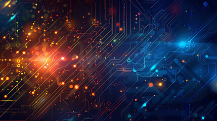 Obraz premium technology background