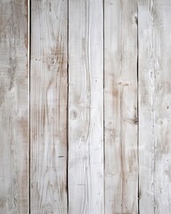 Fototapeta premium Whitewashed wooden plank backdrop with rustic texture.