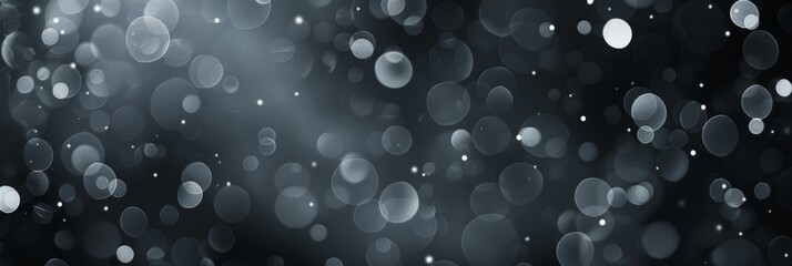 Abstract Bokeh Background with Grey and White Circles