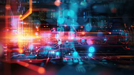 Fototapeta premium technology background