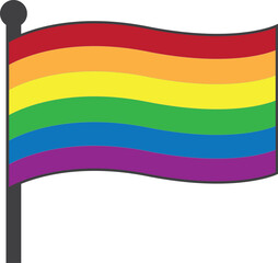 Rainbow flag icon