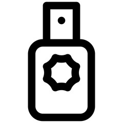 Sunscreen. Editable stroke vector icon.