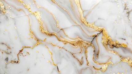 Fototapeta premium white marble texture with golden line on background