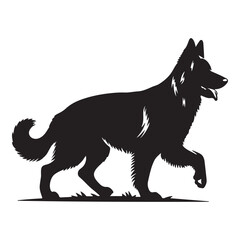 dog vector silhouette logo