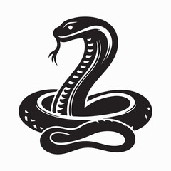 Snake vector silhouette