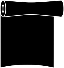 ribbon illustration old silhouette heraldic logo banner icon vintage outline parchment paper antique ancient scroll medieval flag papyrus blank shape grunge retro label for vector graphic background