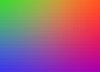 Fototapeta premium Rainbow bright gradient background, pixel mosaic tile.
