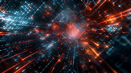 Obraz premium technology background