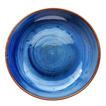 recommend clip art: Blue ceramic plate top view clip art