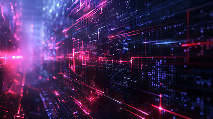 Obraz premium technology background
