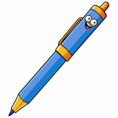 colorfull ballpen Vector illustration art