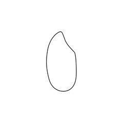 白米１粒（線画）