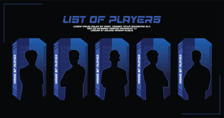 esports team roster © Afi Design 