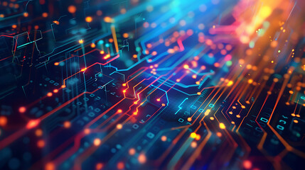 Fototapeta premium technology banner