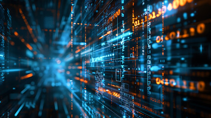 Fototapeta premium technology banner