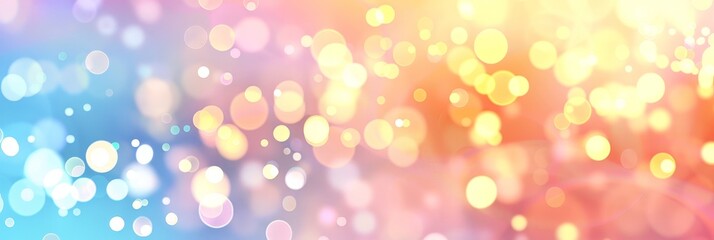 Obraz premium Abstract Blurred Lights Background with Pastel Colors