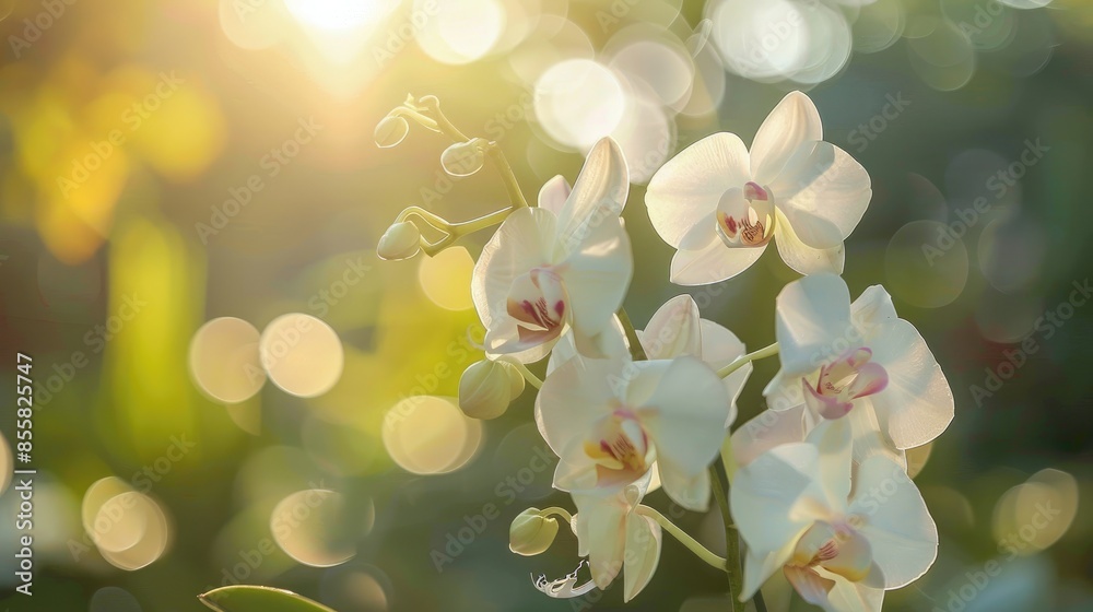 Canvas Prints Phalaenopsis orchid also called the moon orchid displaying its beauty in gardens with soft natural backgrounds