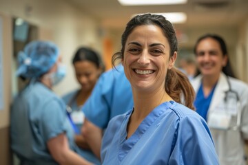 Fototapeta premium Medical nurse and doctor colleagues, Diversity, men or women medical group